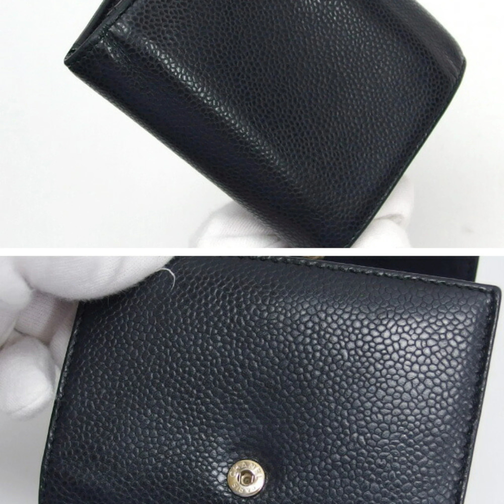 CHANEL Authentic Black Caviar Leather Wallet - Picture 8 of 11